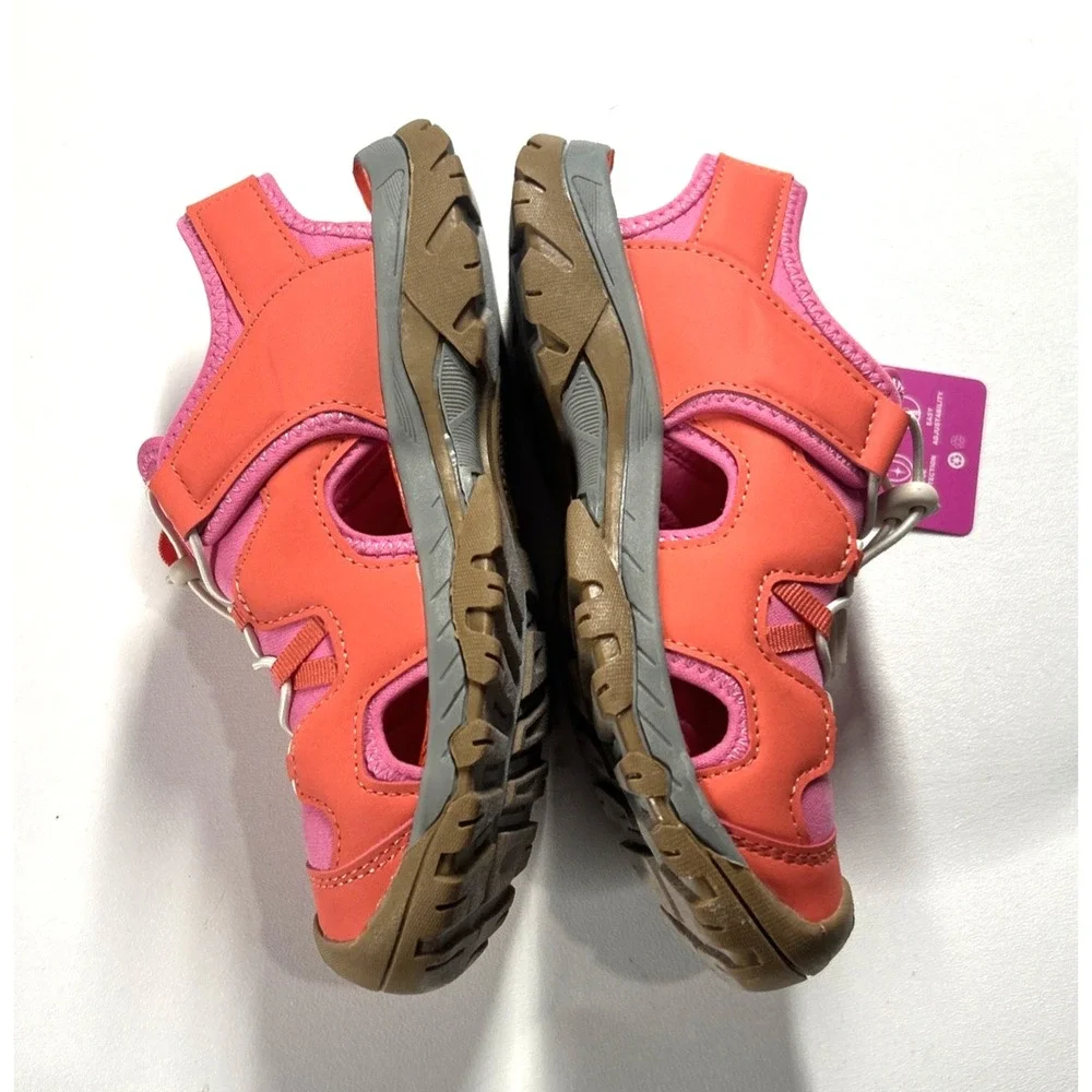 ZeroXposur Wallowa Kids Sport Sandals Size‎ 5 Coral Pink Closed Toe Shoes NEW